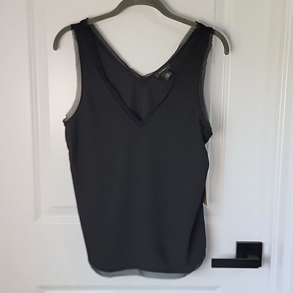 Halogen Black Sleeveless V-Neck Top - Size Small - Picture 1 of 11